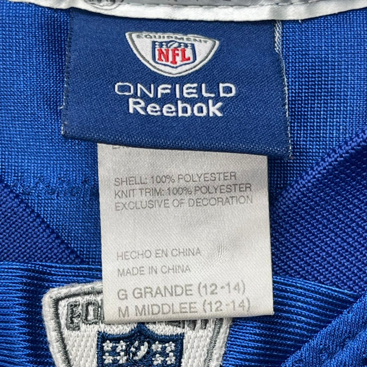 NFL Indianapolis Colts Peyton Manning #18 Super Bowl Reebok Jersey - Used/Worn
