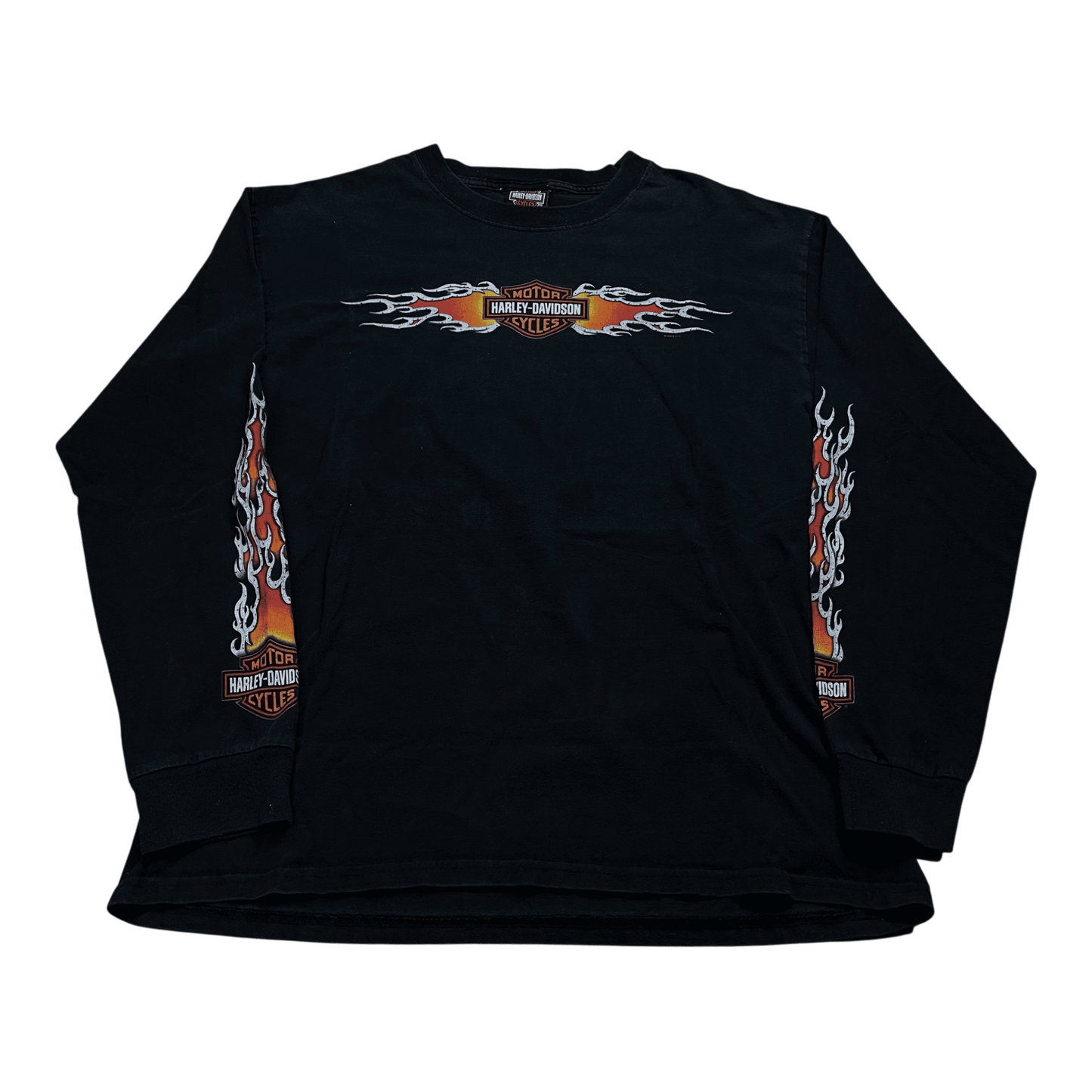 Vintage 2005 Harley-Davidson Flame Washington Long-Sleeve T-Shirt - Used/Worn
