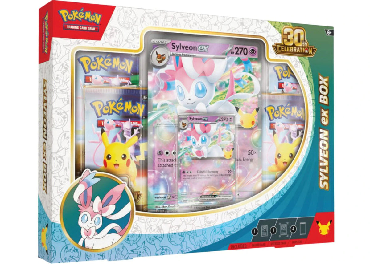 2026 Pokémon Mega Evoltion 30th Celebration Sylveon ex Box