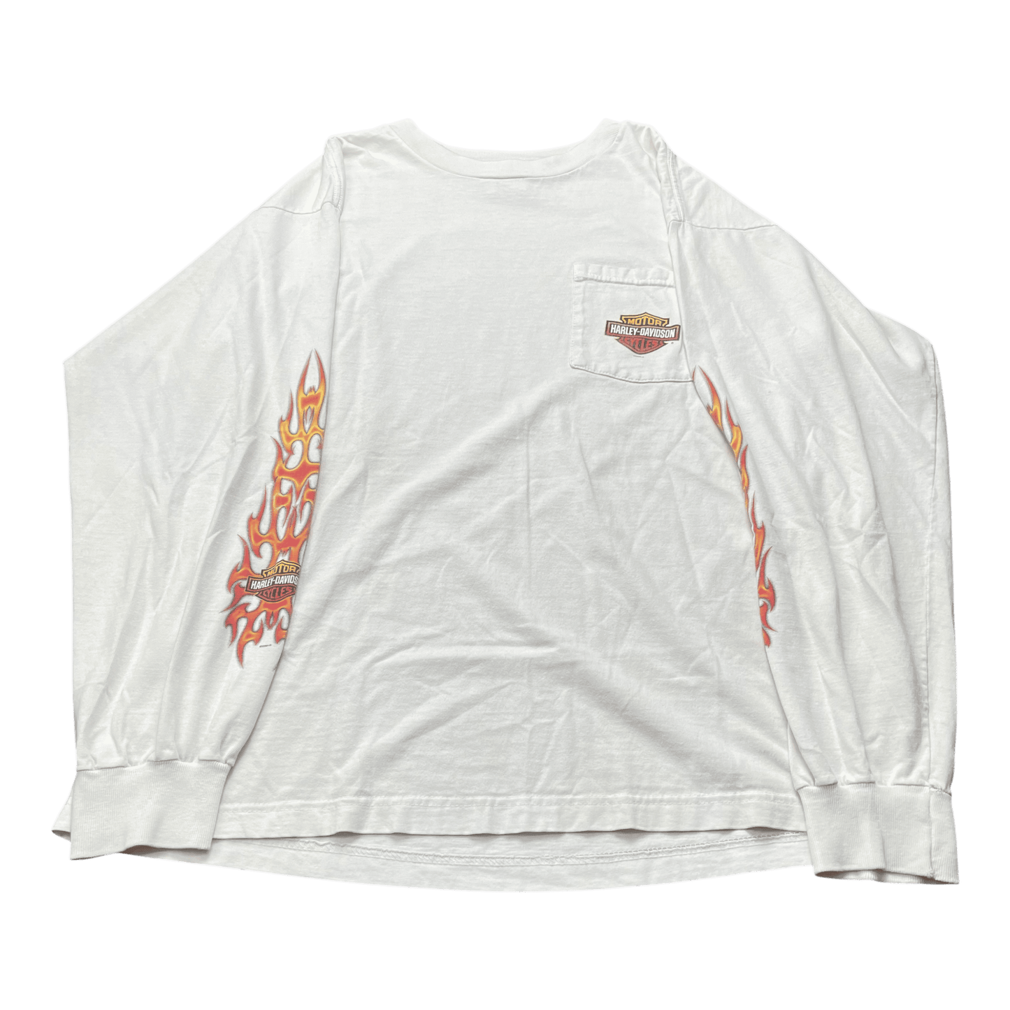 Vintage Harley-Davidson Flame Orlando Long-Sleeve T-Shirt - Used/Worn
