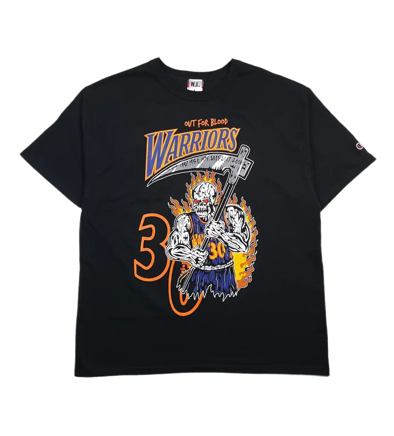 WARREN LOTAS X GOLDEN STATE WARRIORS CURRY BLACK TEE