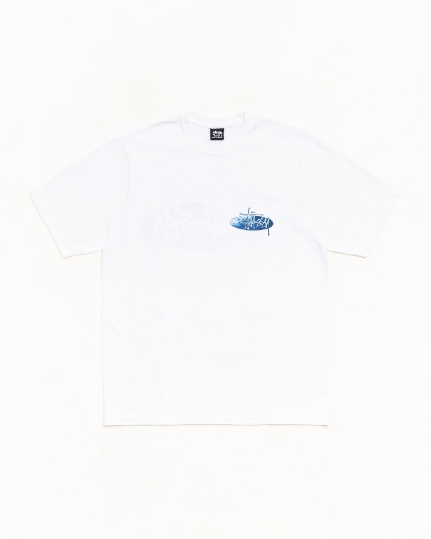 Stuusy Wave Oval Tee (WHITE)