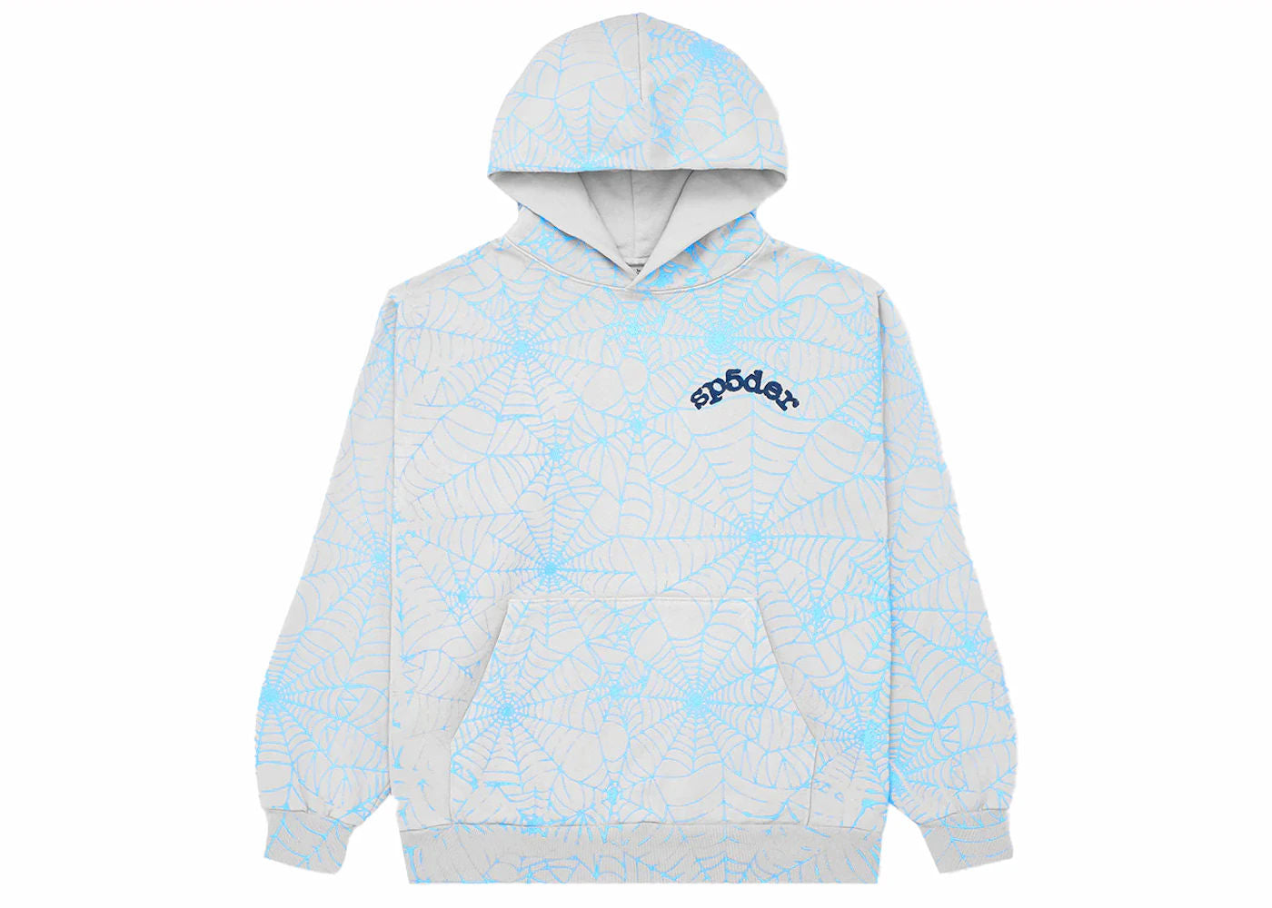 Sp5der AOP Web Hoodie Heather Grey
