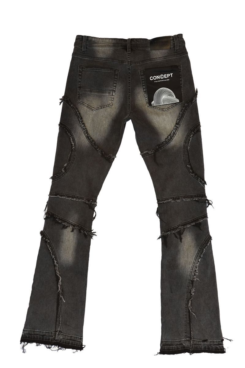Concept "Enzo" Black Wash Jean