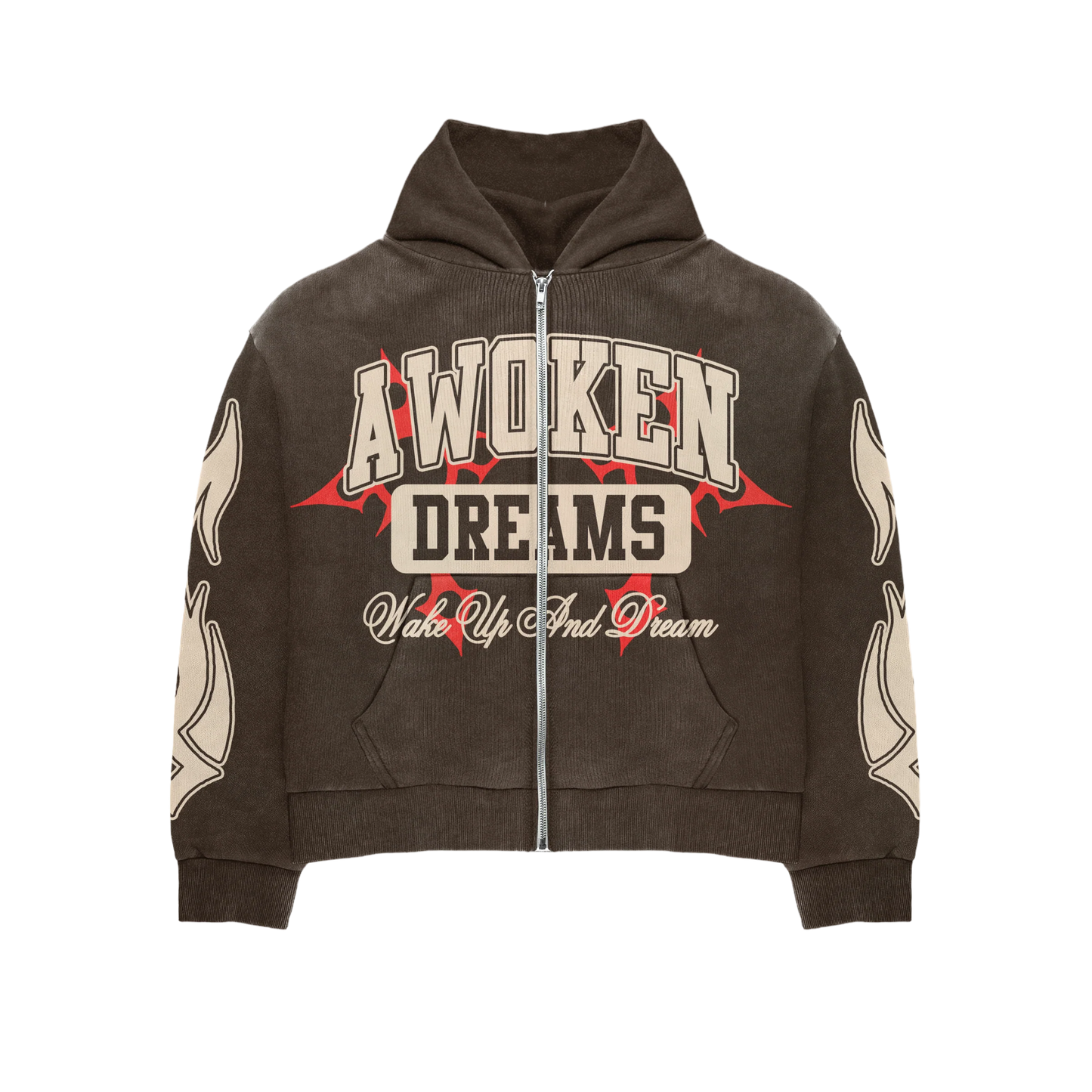 Awoken Dreams Wake Up And Dream Zip Up Chocolate