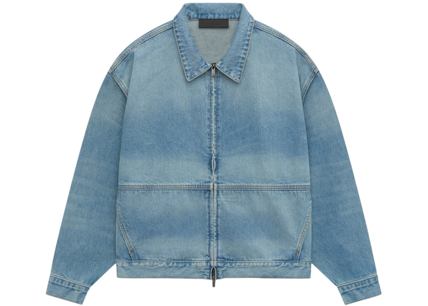 Fear of God Essentials Denim Trucker Jacket Vintage Blue