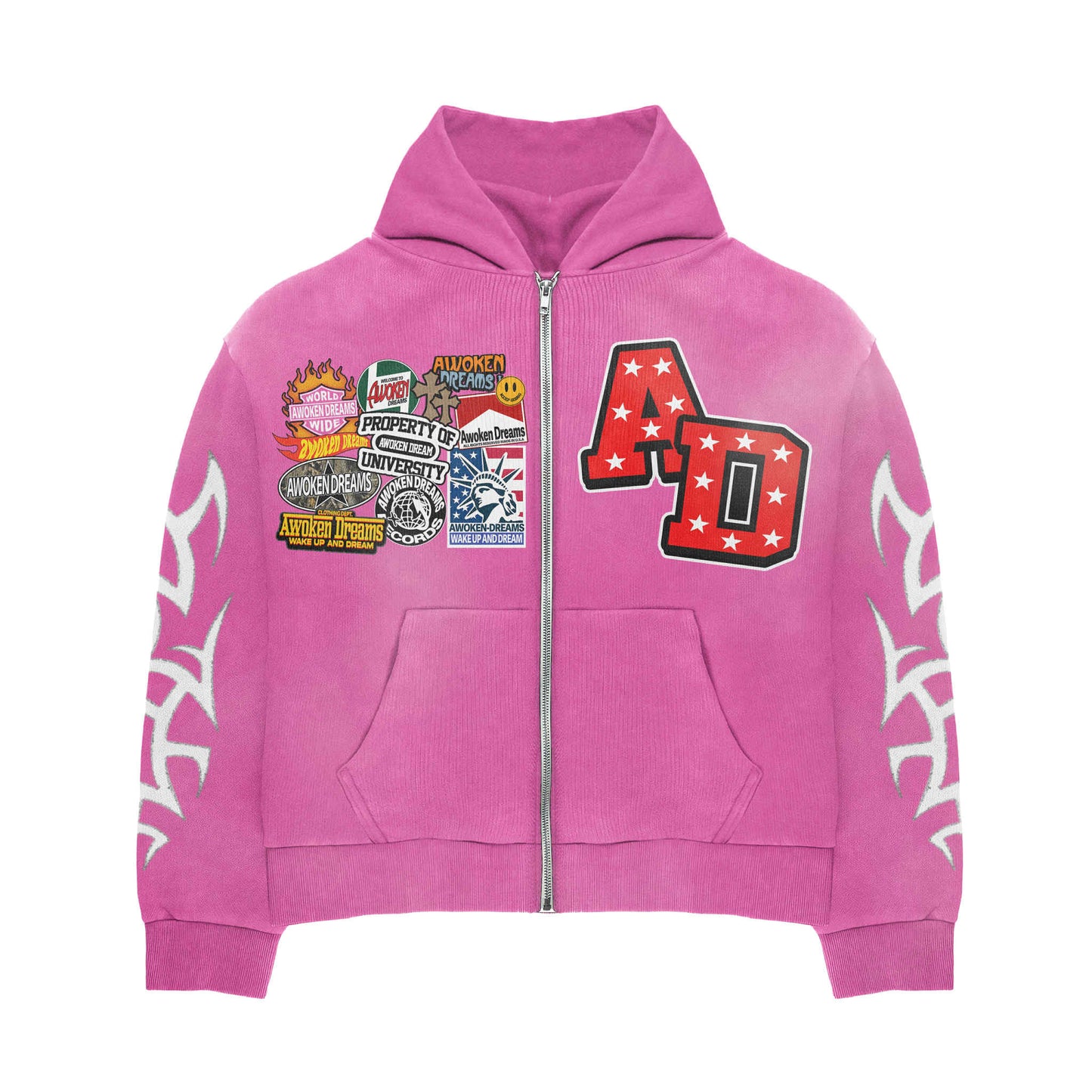 Awoken Dreams V2 Zip-Up Pink