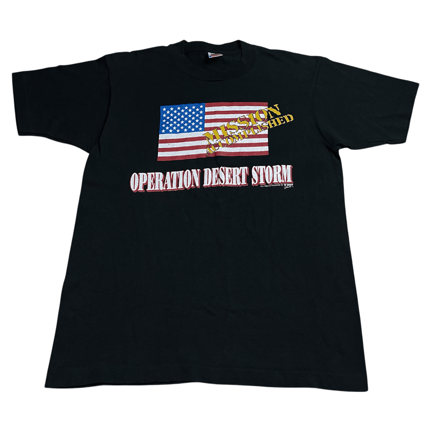 Vintage Operation Desert Storm USA T-Shirt - Used