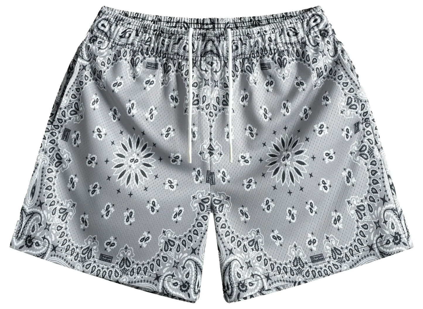 Bravest Studios Grey Paisley V2 Shorts