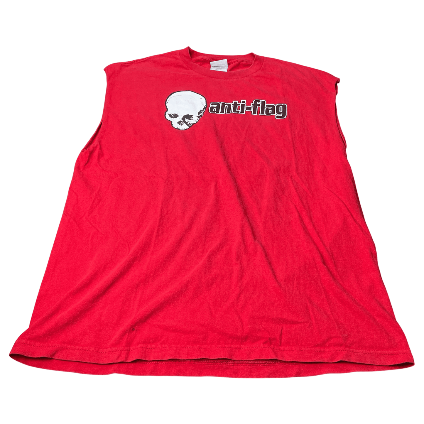 Vintage 1990s Anti-Flag Sleeveless Band T-Shirt - Used/Worn