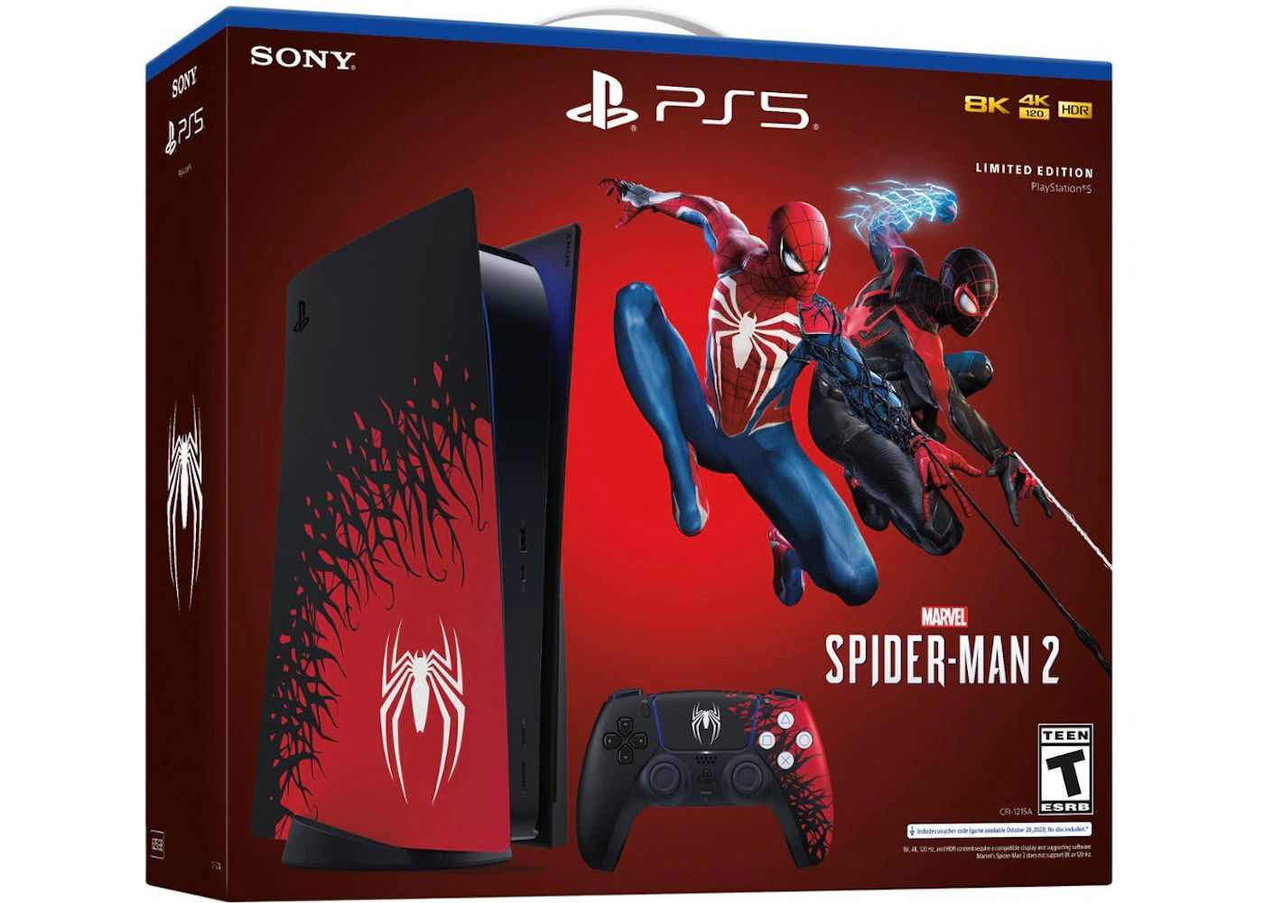 Sony PlayStation 5 PS5 Blu-ray Edition Marvel Spider-Man 2 Console Bundle (US Plug) 1000039239
