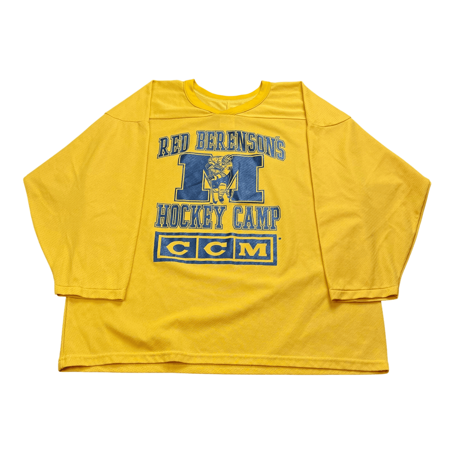 Vintage 1980s Red Berenson's Michigan Hockey Camp CCM Jersey - Used/Worn