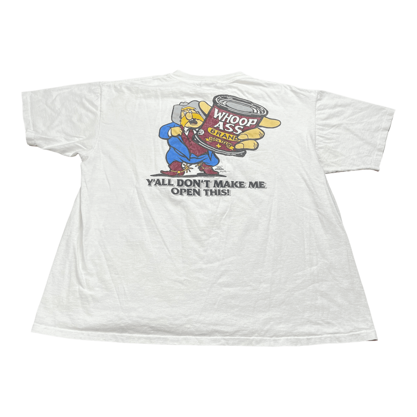 Vintage 1996 Can of Whoop Ass T-Shirt - Used/Worn