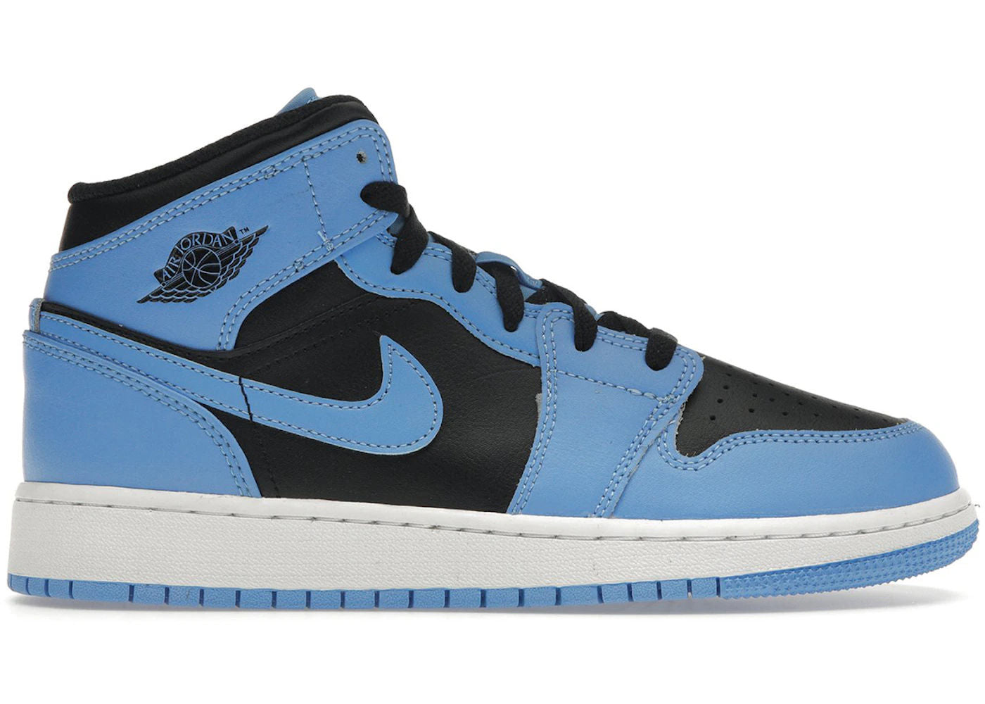 Jordan 1 Mid University Blue Black (GS) - Used