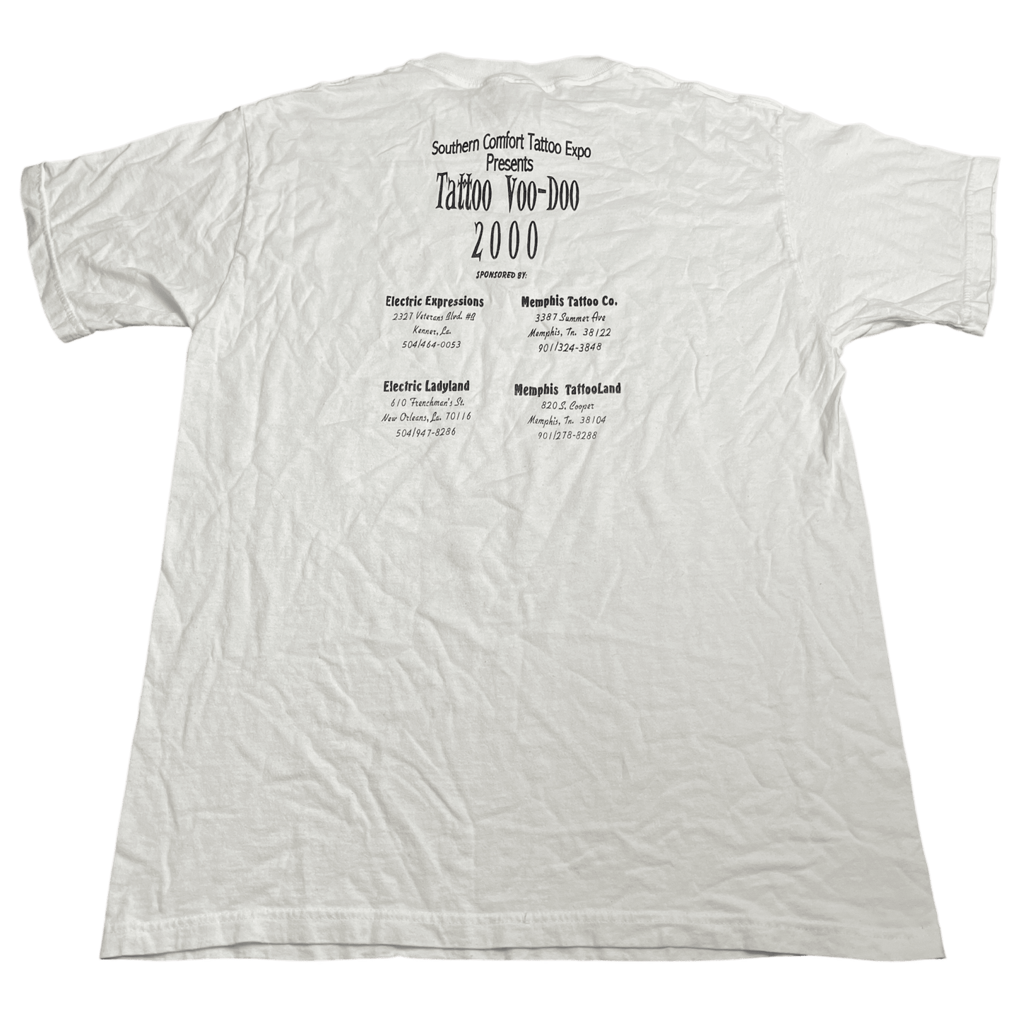 Vintage New Orleans Witch Tattoo Voo-Doo Expo 2000 T-Shirt - Used