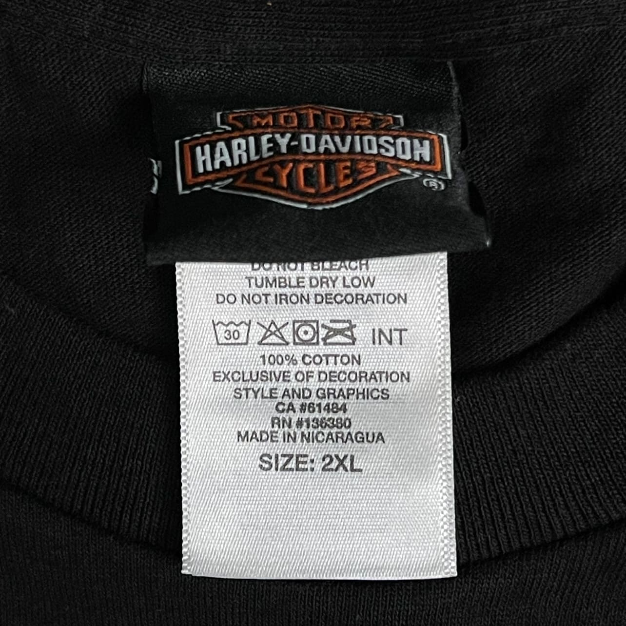 Y2K Harley-Davidson Chrome Logo T-Shirt - Used