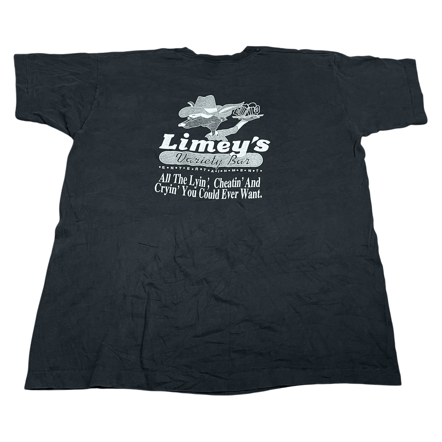 Vintage 90s Limey's Bar Liar Cheater T-Shirt - Used