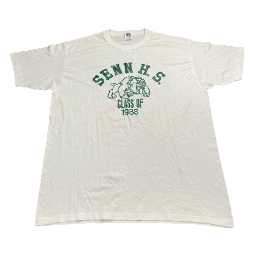 Vintage 1988 Senn High School Bulldog T-Shirt - Used