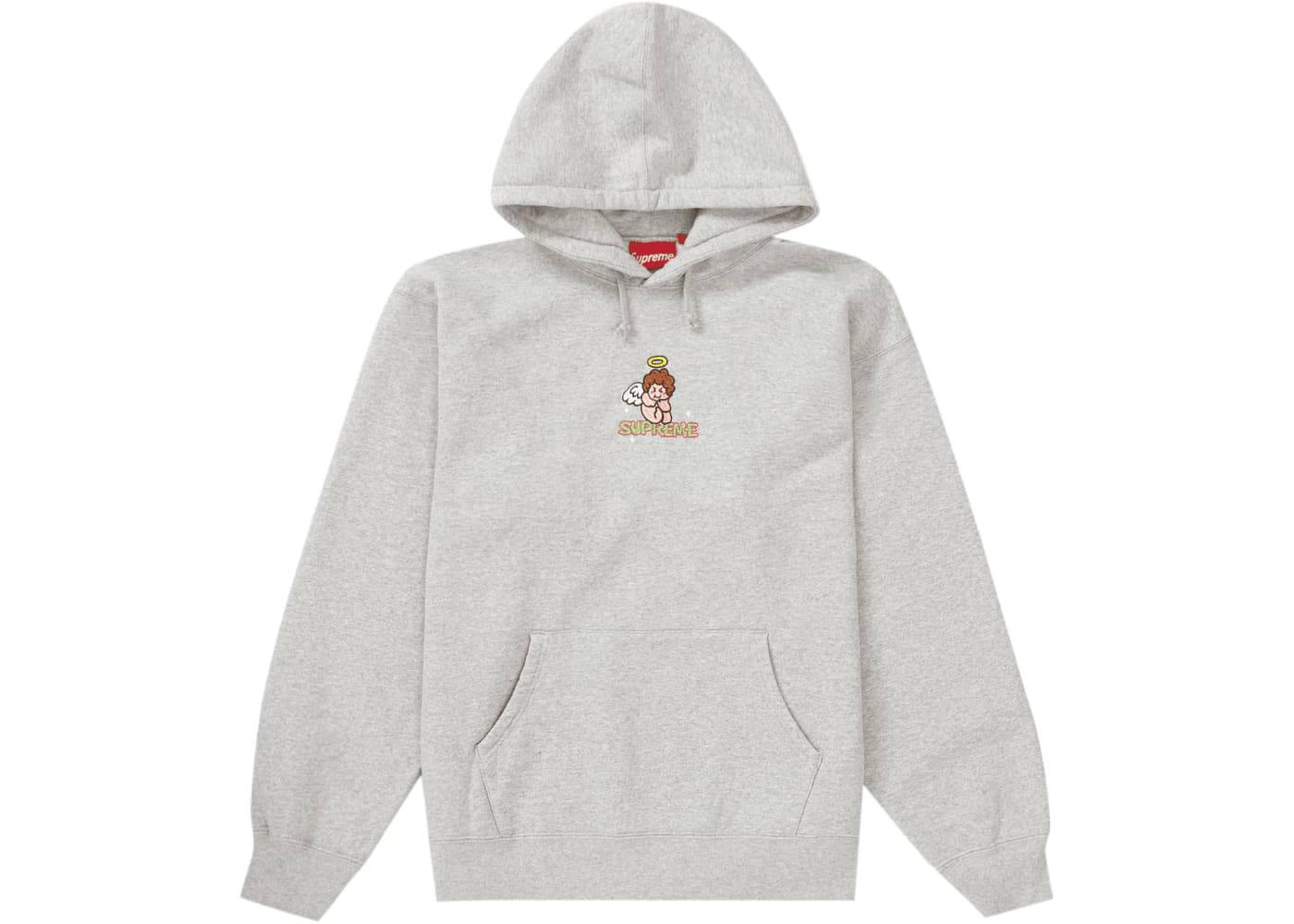 Supreme Angel Hooded Sweatshirt Heather Grey