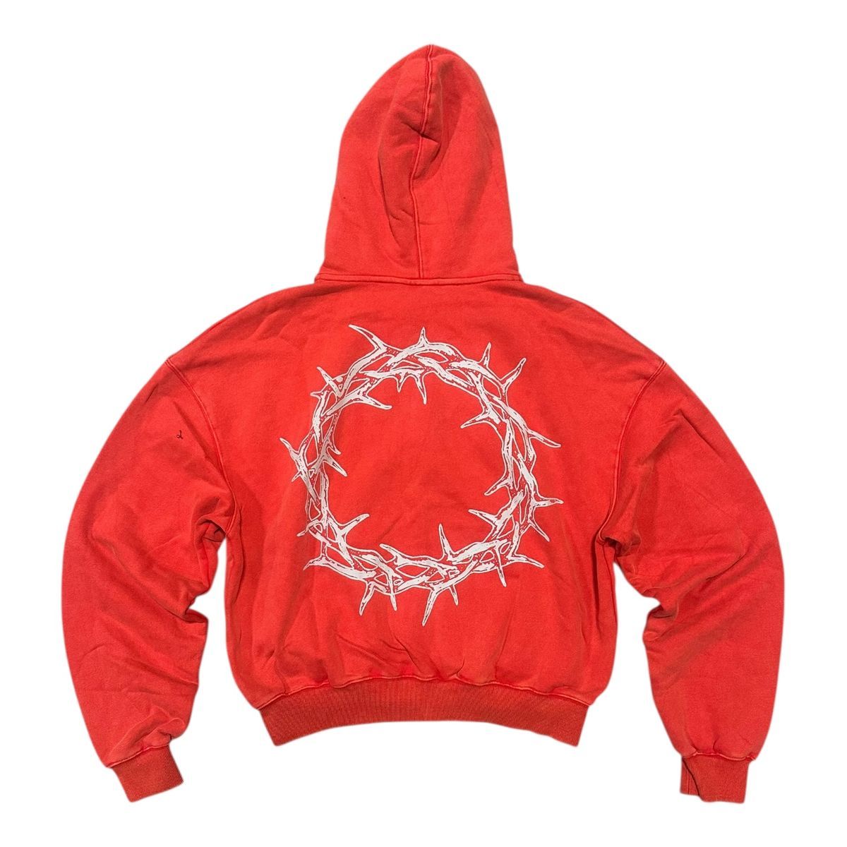 SYNDICATE "HEART" ZIP UP-RED WASH