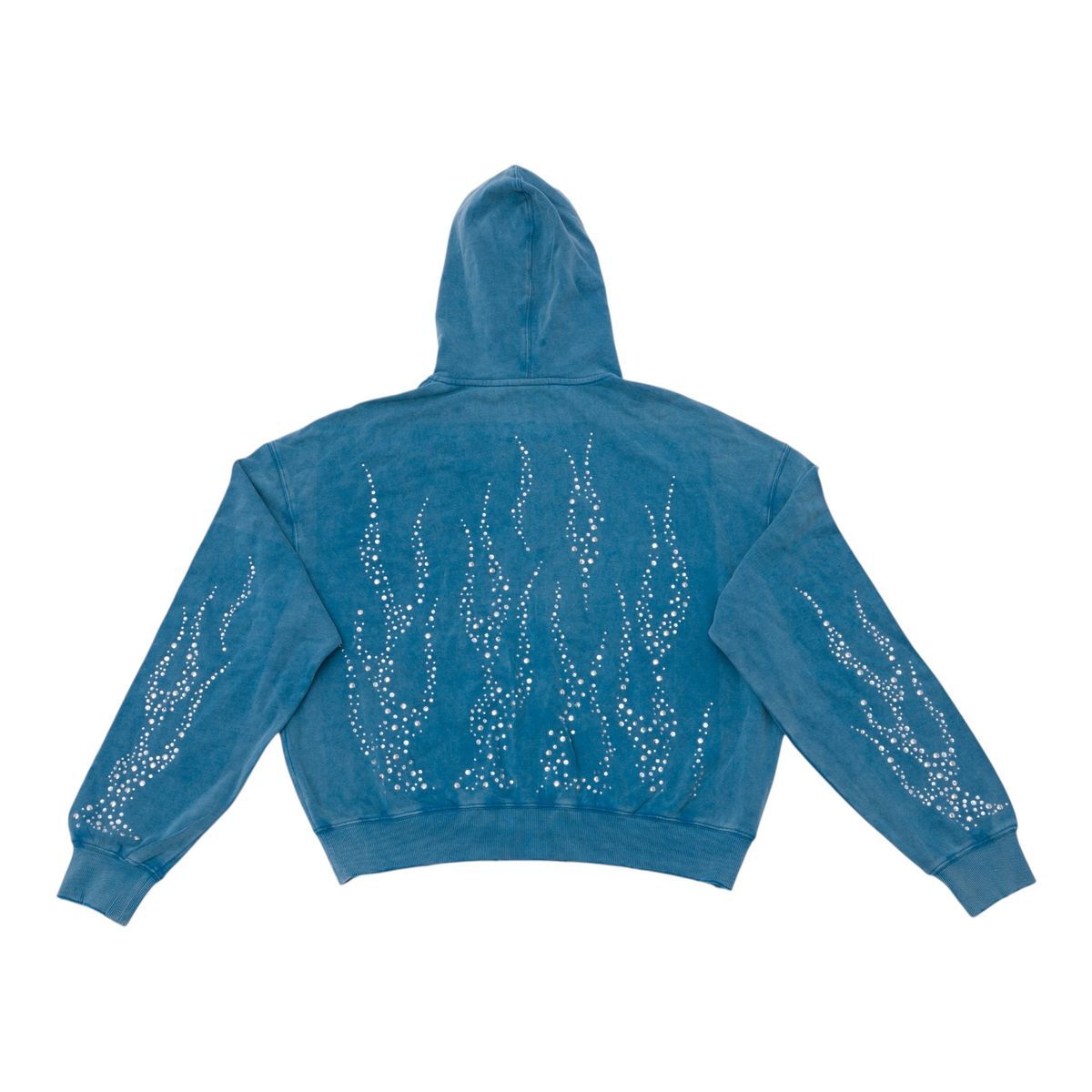 Concept "Flames" Hoodie Teal Wash