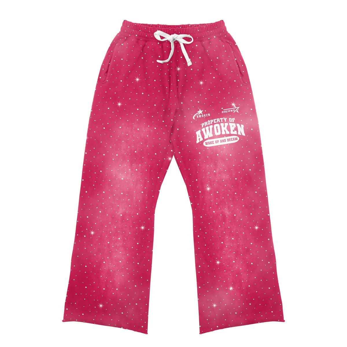 Awoken Dreams Pink Rhinestone Sweats