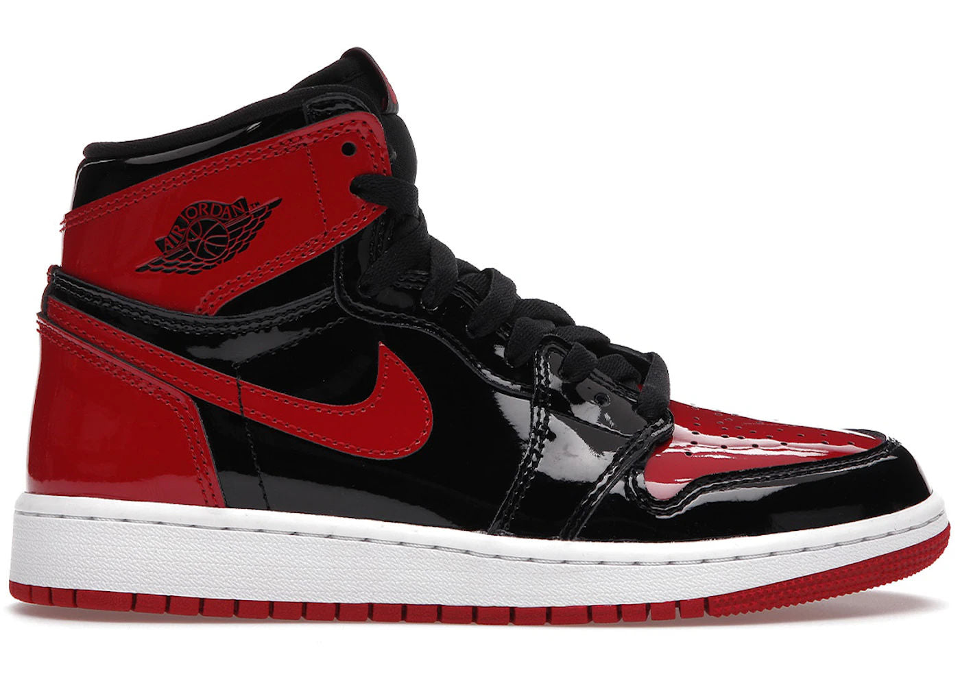 Jordan 1 Retro High OG Patent Bred (GS) - Used
