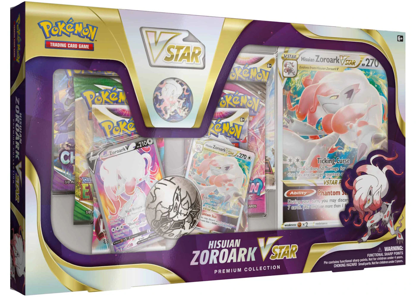 Pokemon Hisuian Zoroark VSTAR Premium Collection Box Pokémon TCG Sword & Shield