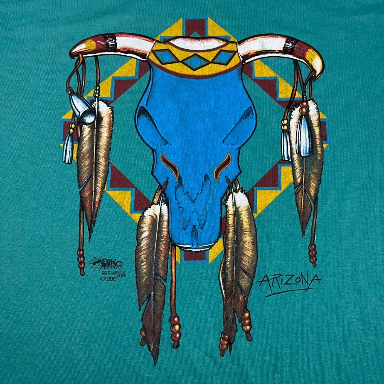 Vintage 1990 Arizona Native Tribal T-Shirt - Used