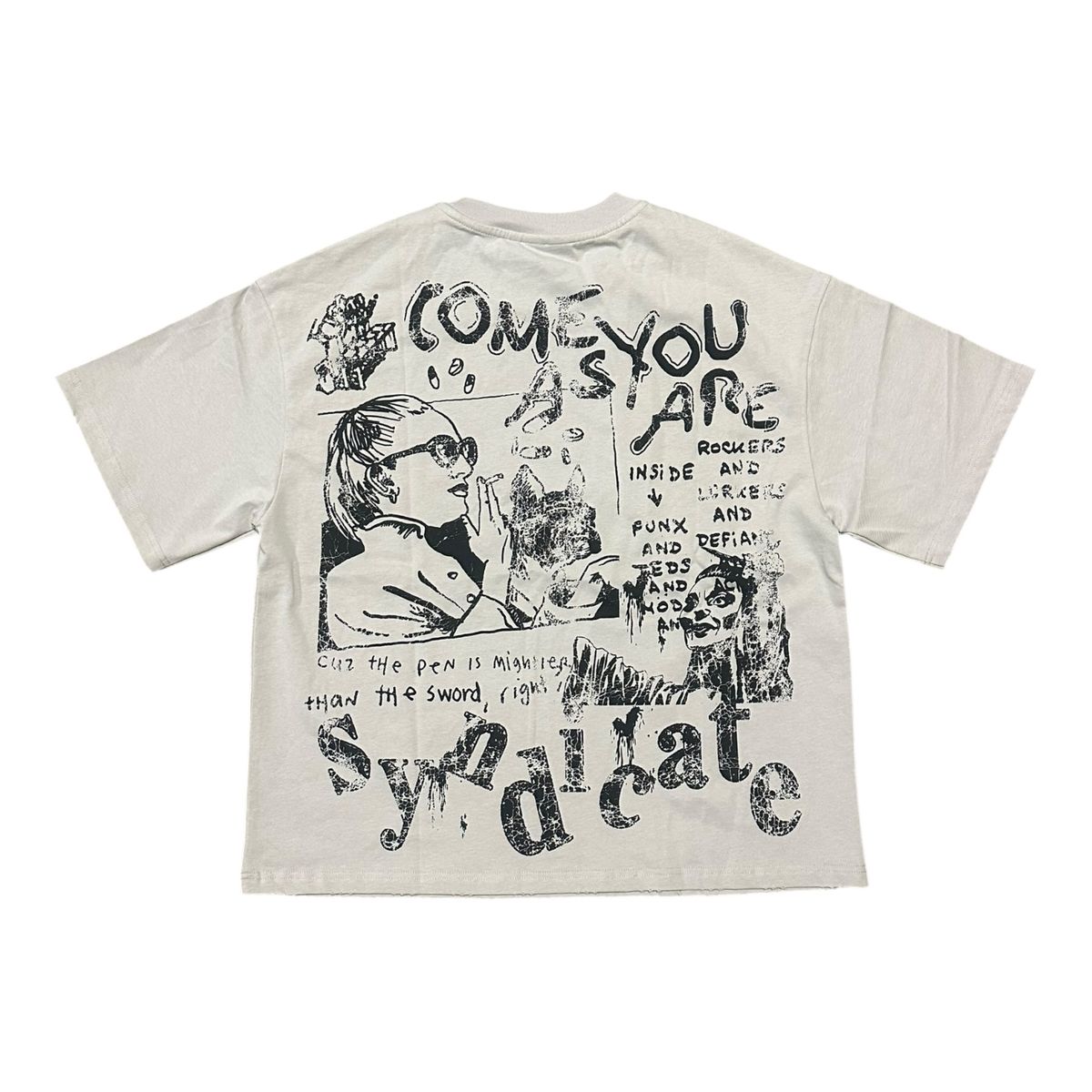 SYNDICATE "HOPE" BOXY TEE GREY