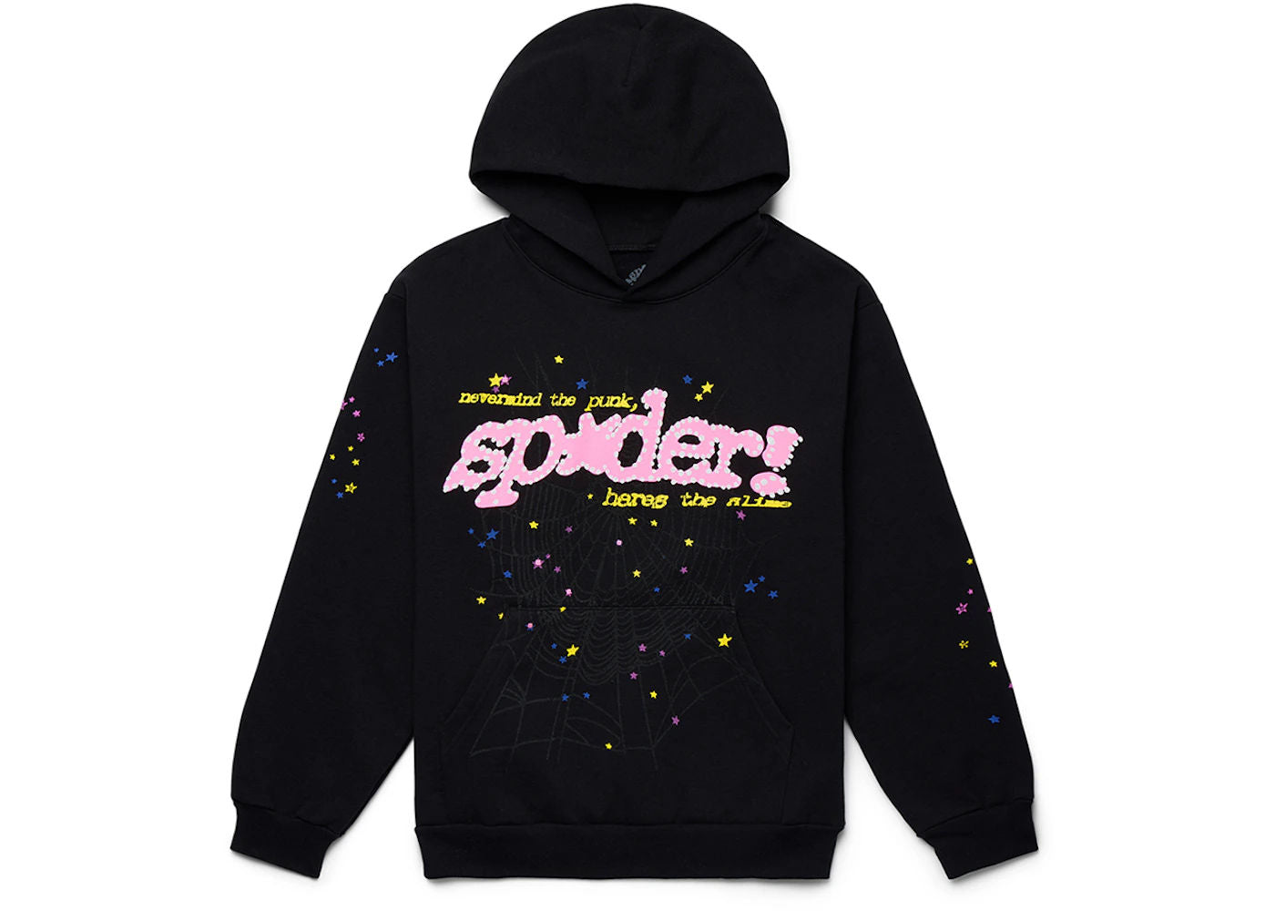 Sp5der P*NK V2 Hoodie Black