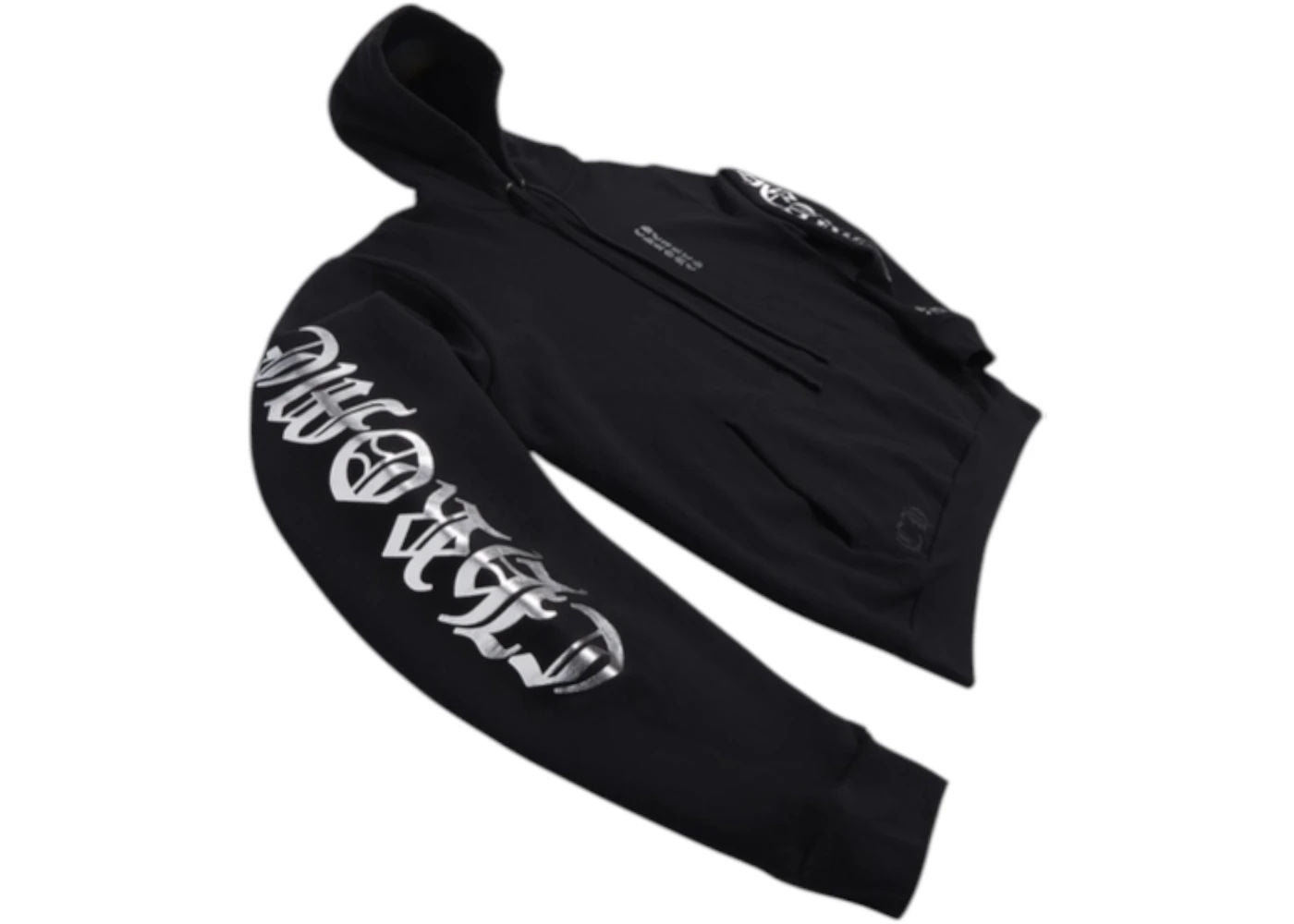 Chrome Hearts Foil Print Hoodie Black