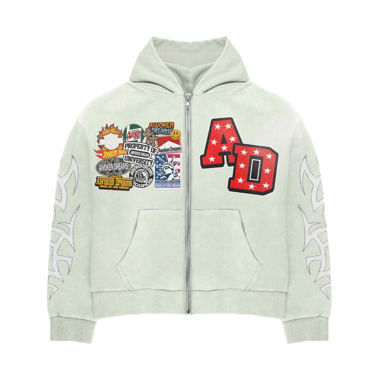 Awoken Dreams V2 Zip-Up Cream