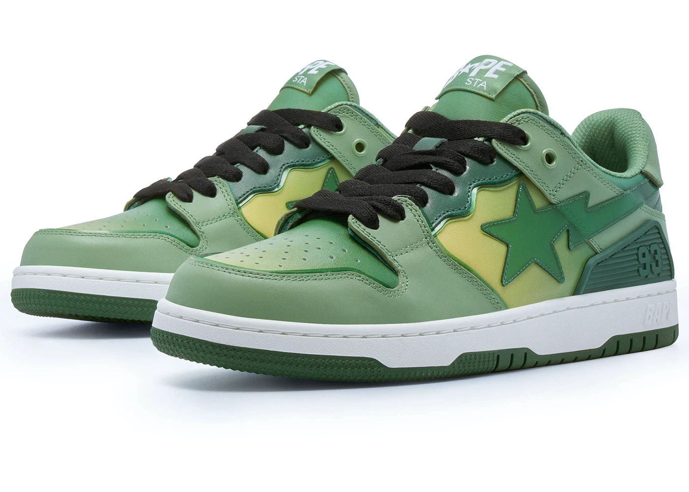 A Bathing Ape Bape SK8 Sta Green Gradation