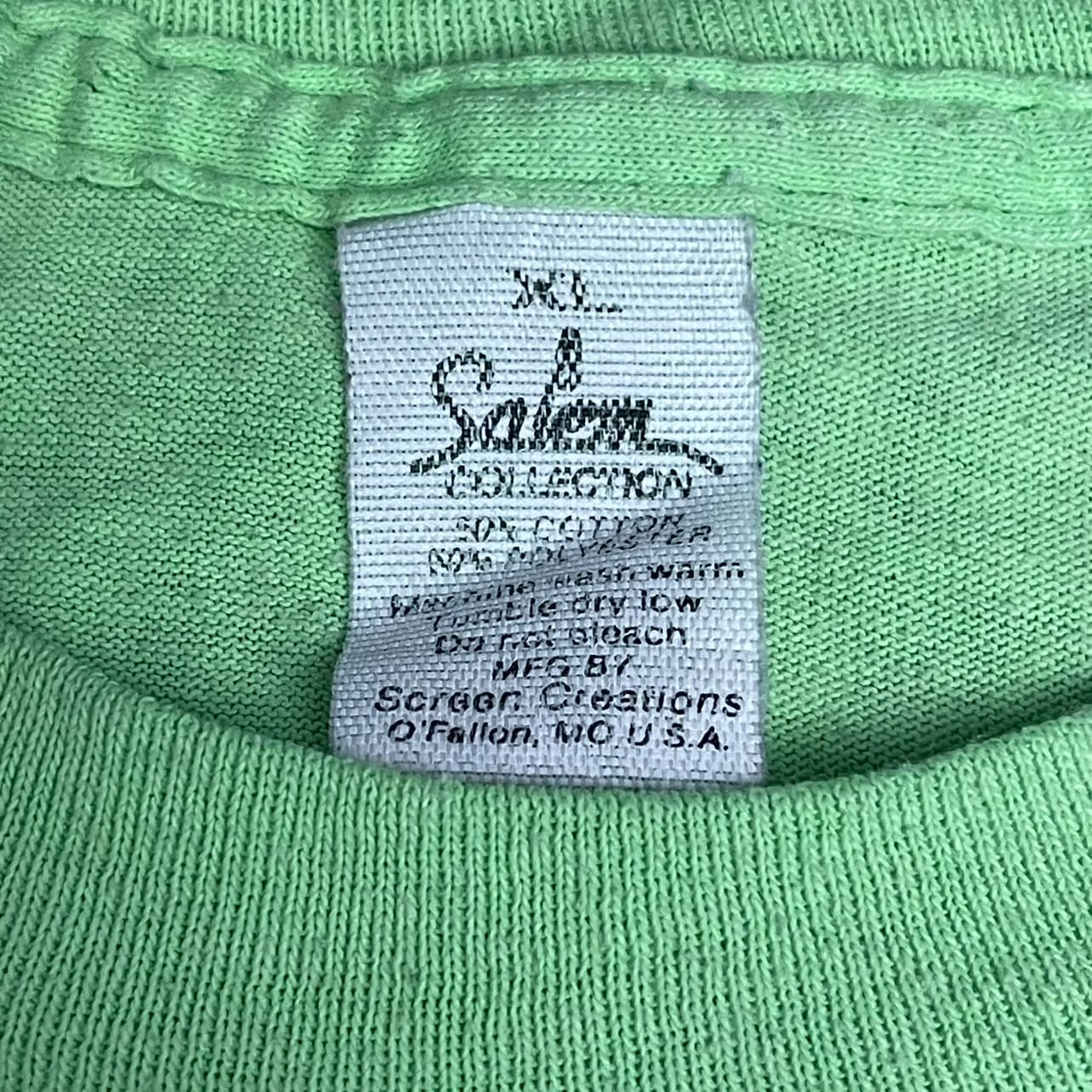 Vintage 1991 Salem Cigarettes Neon Pocket T-Shirt - Used