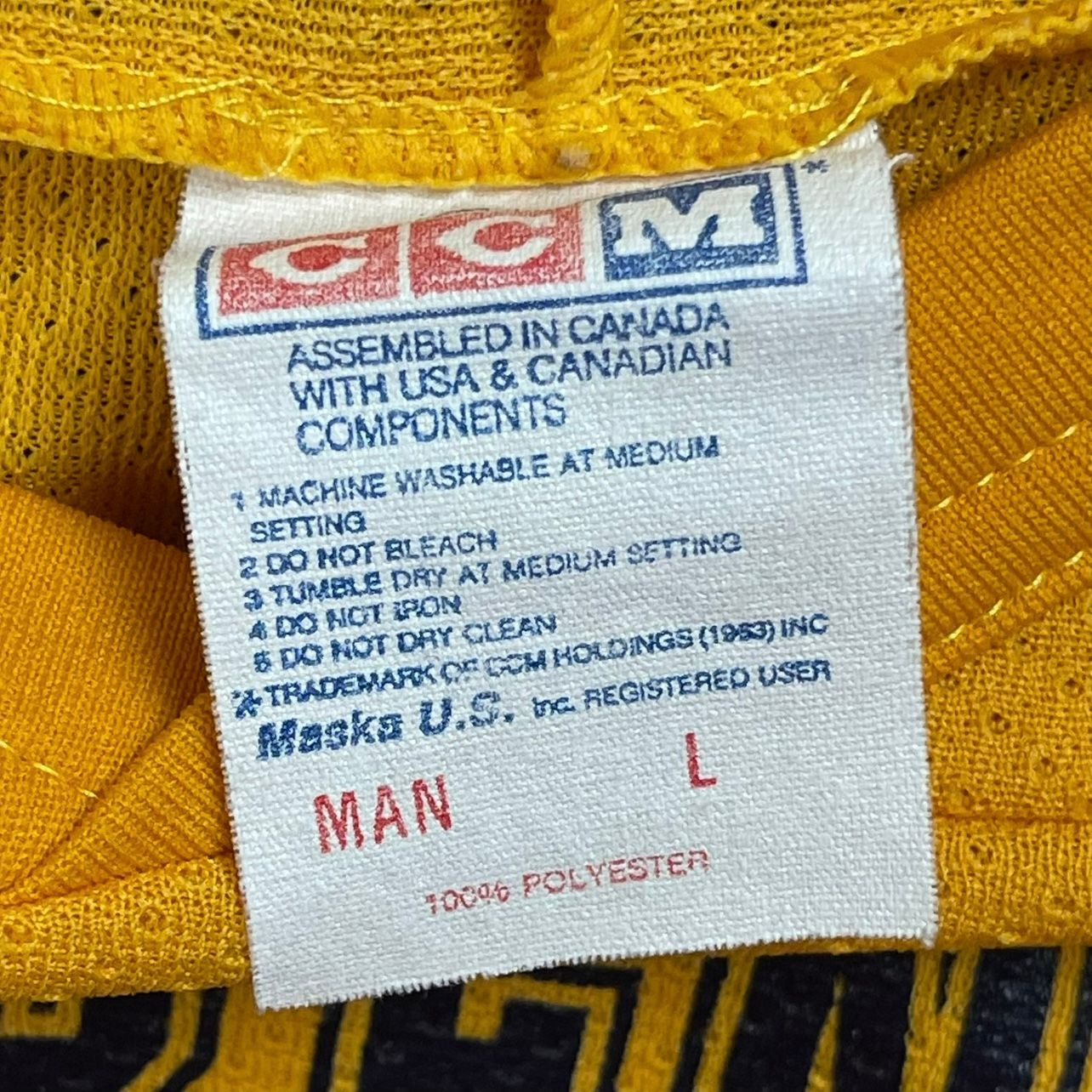 Vintage 1980s Red Berenson's Michigan Hockey Camp CCM Jersey - Used/Worn