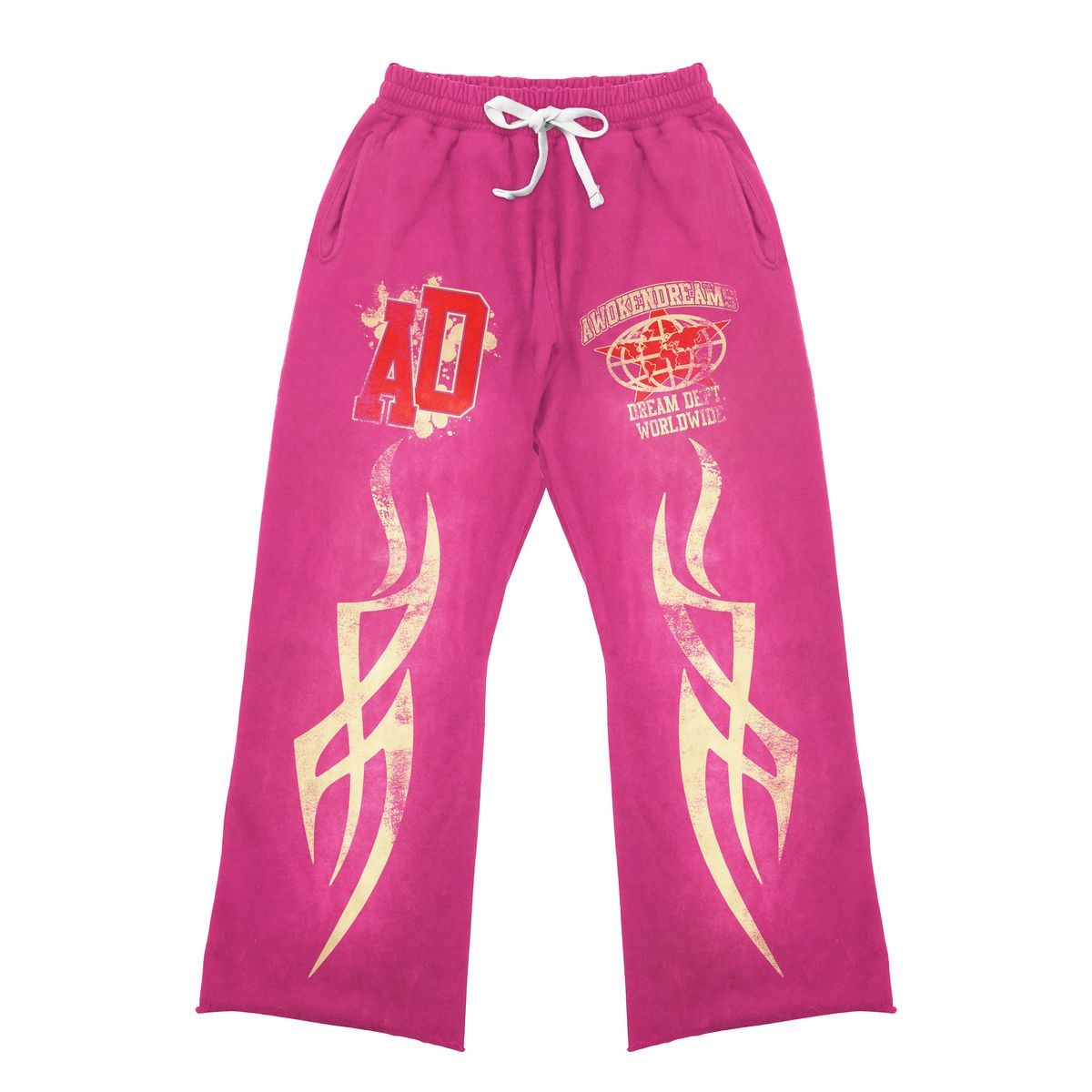 Awoken Dreams Varsity Sweats Hot Pink
