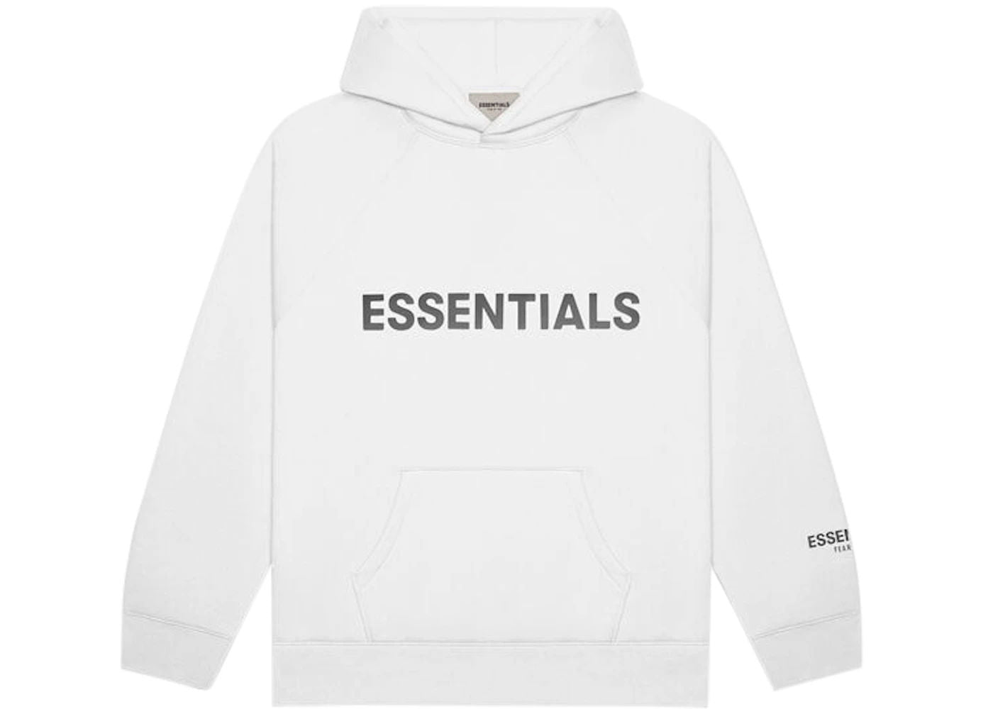 Fear of God Essentials Pullover Hoodie Applique Logo White