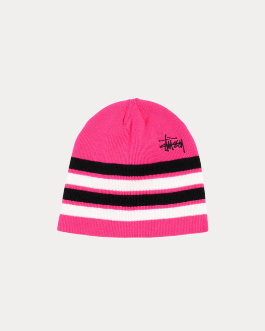Stussy Skullcap Basic Stripped Dragonfruit