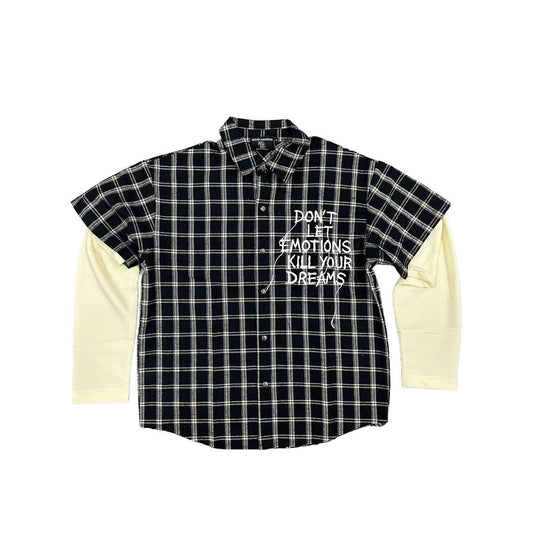 Mixed Emotions Black 'Dreams' Flannel