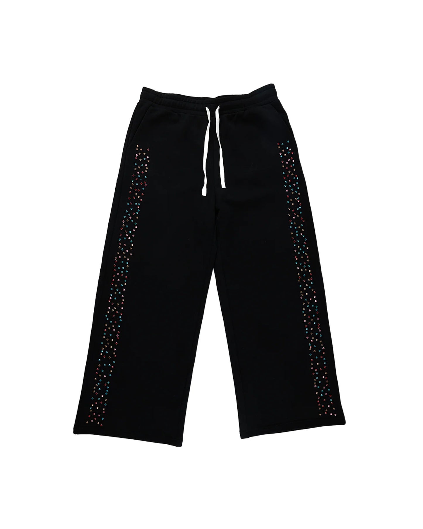 AZVA Crystal Cactus Sweats Black