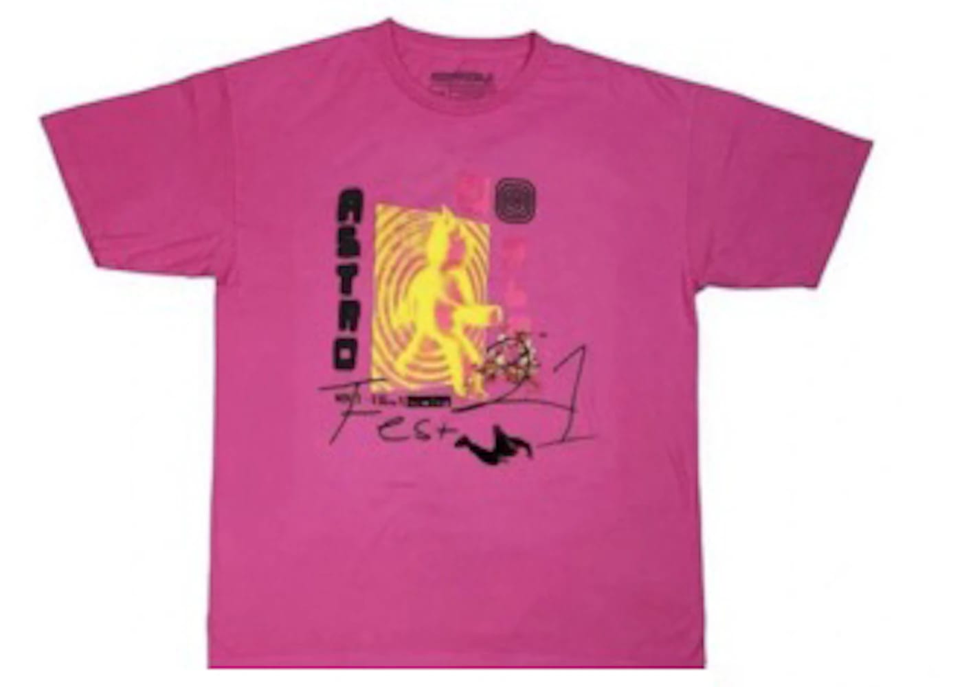 Travis Scott Other Side T-shirt Pink