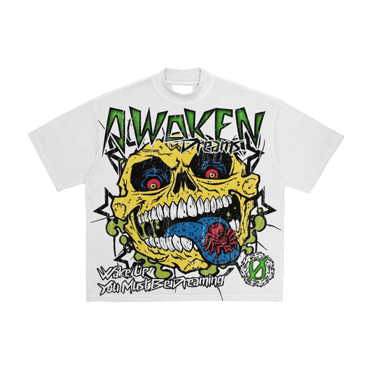 Awoken Dreams Zombie Short Sleeve - White