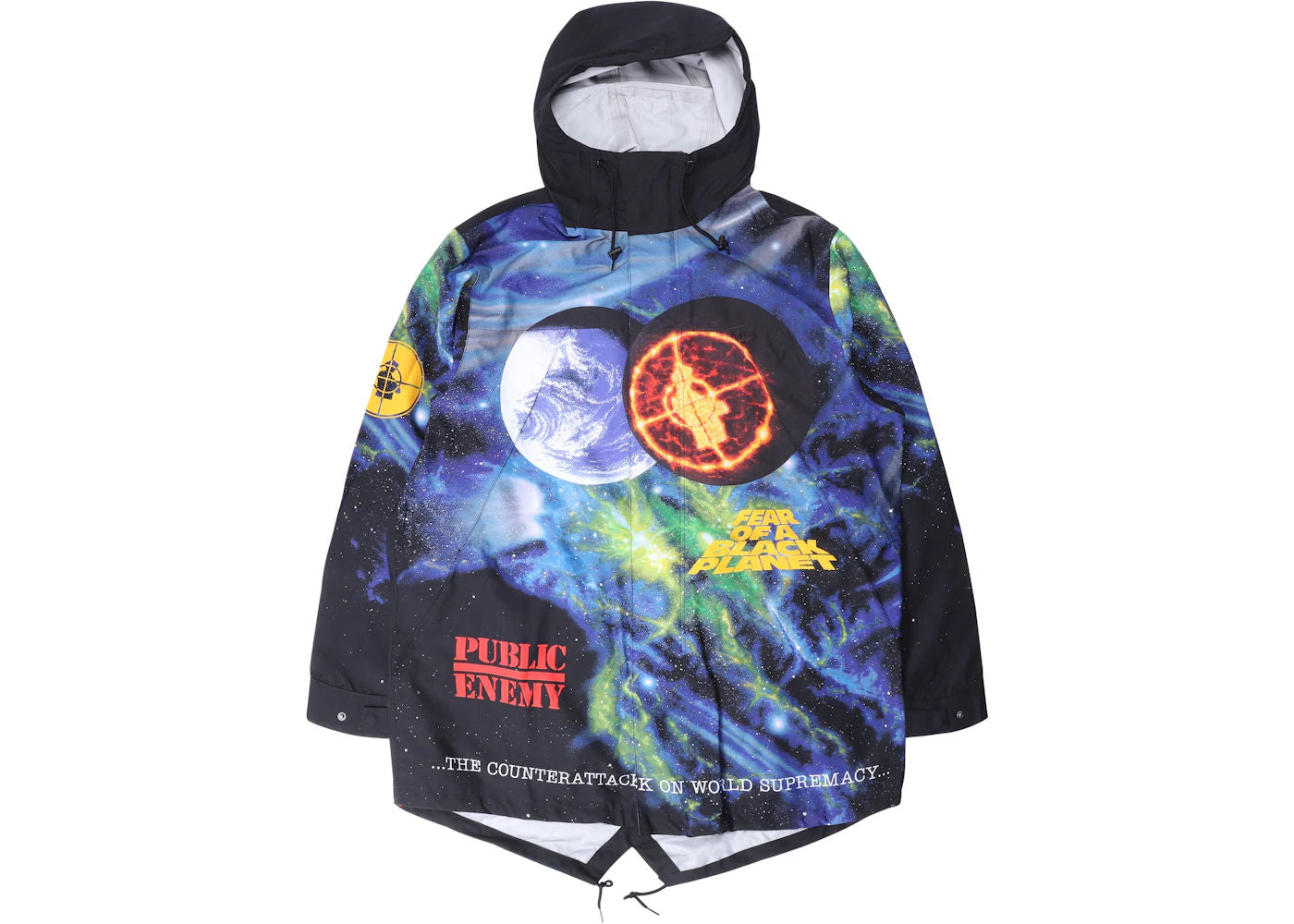 Supreme UNDERCOVER/Public Enemy Taped Seam Parka Multi - Used