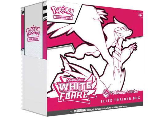 Pokemon White Flare Pokemon Center Elite Trainer Box 2025 Pokémon Scarlet & Violet