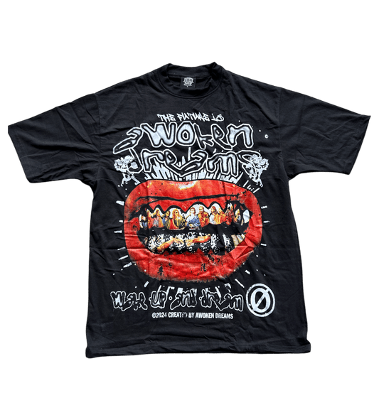 Awoken Dreams Mouth Jesus Tee - Black