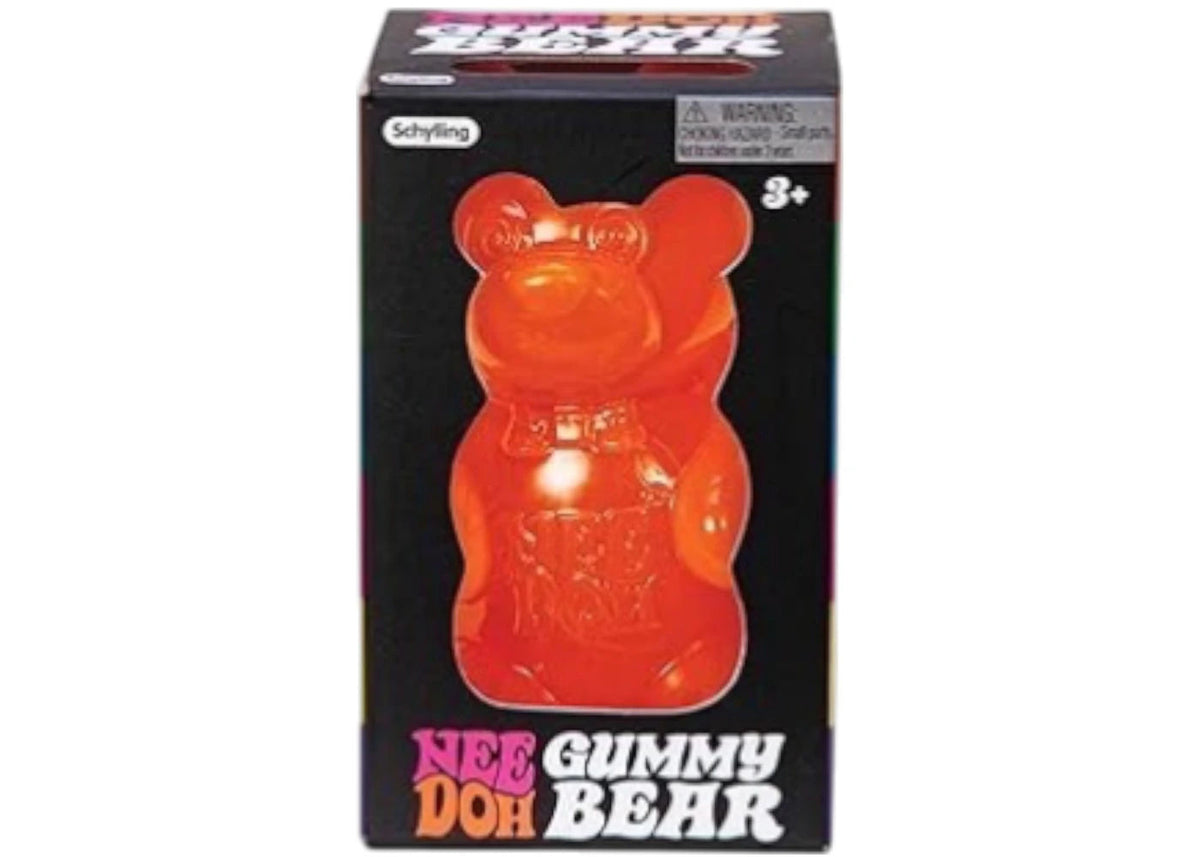 NeeDoh Gummy Bear Squishy Fidget Toy Orange