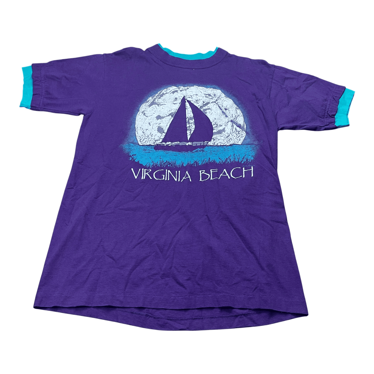 Vintage Virginia Beach Ringer T-Shirt - Used/Worn