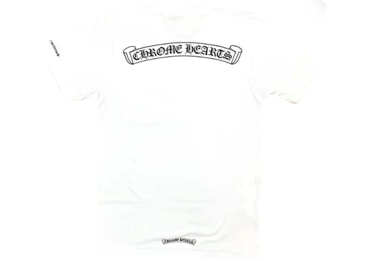 Chrome Hearts Scroll Logo Pocket T-shirt White
