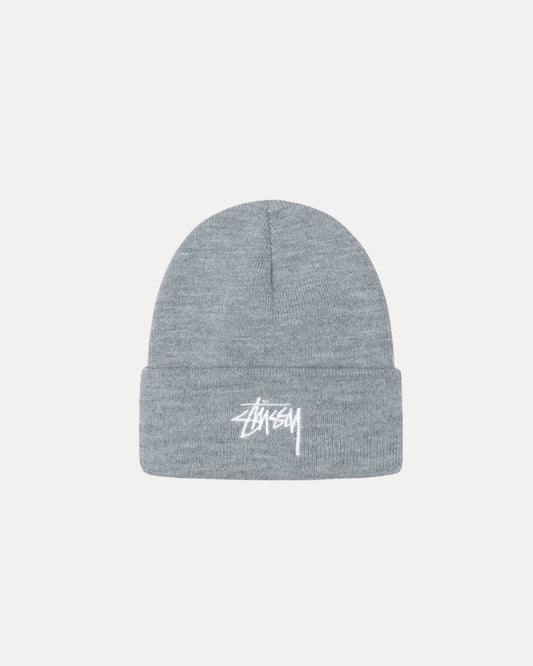 Stussy Cuff Beanie Stock Heather Grey